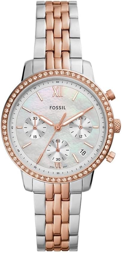 Fossil Women's Analog Quartz Watch with Stainless Steel Strap ES5279 on Amazon - Best Deal Finder