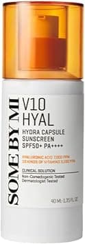 Some By Mi V10 HYAL SPF50 Sunscreen Hydra Capsule | 40ml | With 10 Vitamins & Hyaluronic Acid | Suitable For Sensitive Skin - Best Deal Finder