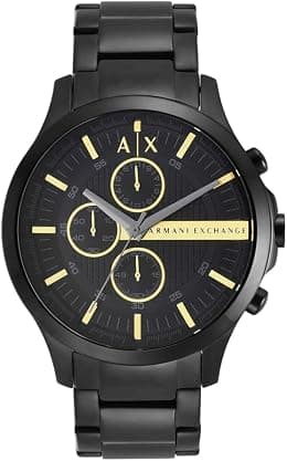 A|X Armani Exchange Chronograph Watch for Men; Men's Watch with Leather, Stainless Steel or Silicone Band - Best Deal Finder