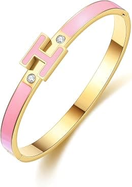 Gold Bracelets for Women,H Bracelet,Bangle Bracelets for Women,Dainty Bracelet Jewelry Easter Christmas Mothers Day Gifts for Women - Best Deal Finder