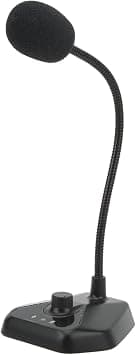 USB Gooseneck Computer Microphone, Plug&Play Desktop Omnidirectional Condenser PC Laptop Mic, with On/Off and Buttons,for Streaming, Podcast, Studio Recording على Amazon.ae - متتبع الأسعار