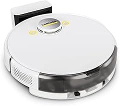 Karcher RCV 5 Robot Vacuum Cleaner with Wiping Function, App Control, LiDAR Laser Navigation, Dual Laser and AI, Mapping, Room and Obstacle Detection, 5000 Pa, 120 min Running Time, for Hard Floors - Amazon.ae Price Tracker