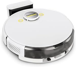 Karcher RCV 5 Robot Vacuum Cleaner with Wiping Function, App Control, LiDAR Laser Navigation, Dual Laser and AI, Mapping, Room and Obstacle Detection, 5000 Pa, 120 min Running Time, for Hard Floors - Amazon.ae Price Tracker