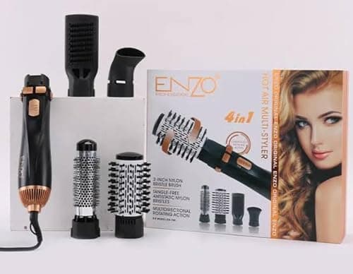Enzo Professional EN-746 Hair Brush – Sleek Black Design for Effortless Styling & Detangling - Intl Version on Amazon.ae - Price Tracker