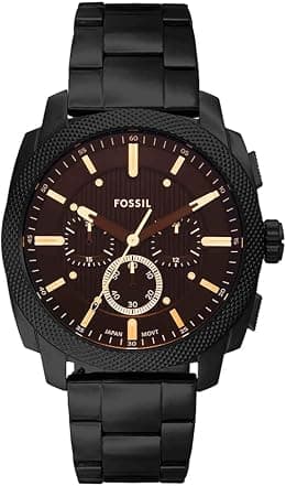 Fossil Men's Analog Quartz Watch with Stainless Steel Strap FS6097 - Best Deal Finder