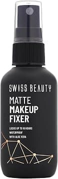 Swiss Beauty Matte Makeup Fixer | 16 Hours Matte Finish | With Vitamin E and Aloe Vera | Waterproof | 70ml - Best Deal Finder