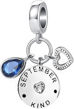OutstandLong January-December 12 Months Colors Birthstone Happy Birthday Charm Compatible with Pandora Charms Bracelets - Best Deal Finder