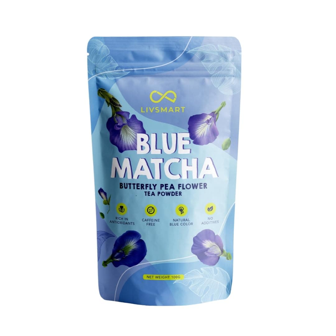 Livsmart Blue Matcha (100g, 50 servings) - Butterfly Pea Flower Tea Powder on Amazon.ae - Price Tracker