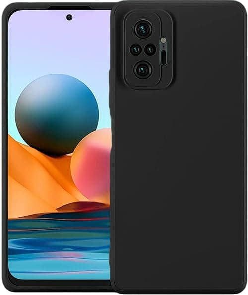 EMODIL Case for Xiaomi Redmi Note 10 Pro/Note 10 Pro Max - Black Slim Fit Soft Back TPU Cover - Flexible Silicone - Matte Finish - Anti-Slip - Shell Case on Amazon.ae - Price Tracker