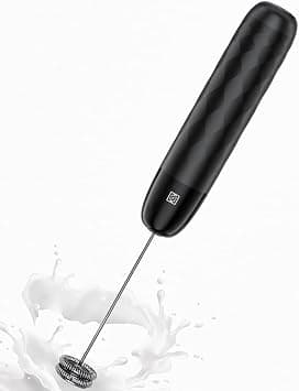 Maestri House Rechargeable Milk Frother, Handheld Electric Foam Maker Detachable Stainless Steel Whisk Drink Mixer Foamer Mini Blender for Matcha, Lattes, No Stand, LunaFro Mini (Black) on Amazon.ae - Price Tracker