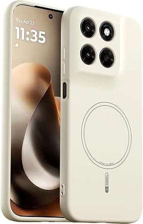 Gruattreay Case Compatible with Motorola Moto G77 5G, [Compatible with Mag-Safe], Magnetic Liquid Silicone Soft Rubber Gel, Camera Protection, Pure Color Simple Cover (Beige) على Amazon.ae - متتبع الأسعار