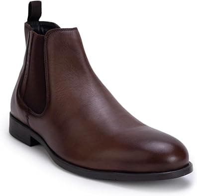 Thomas Crick Men's Chelsea Boots – Genuine Leather – Classic Formal Ankle Boots for Office & Occasion on Amazon.ae - Price Tracker