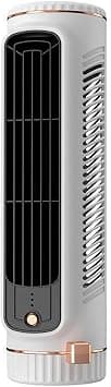 Tower Fan, Desktop Vertical Cooling Fan, USB Rechargeable 3-Speed Quiet Bladeless Fan for Home Office Dorm Outdoor Camping Hiking, Portable Air Circulator for Daily Users and Outdoor Enthusiasts على Amazon.ae - متتبع الأسعار