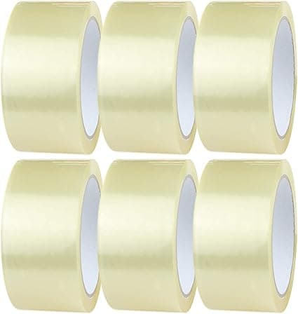 MARKQ Clear Packing Tape | 2 inches x 50 yards Strong Heavy Duty Packaging Tape for Sealing Parcel Boxes, Moving Boxes Houses, Large Postal Bags, Office Supplies [6 Rolls] on Amazon.ae - Price Tracker