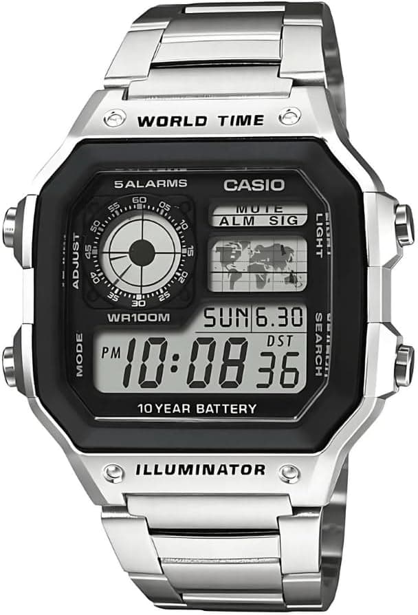 Casio Men's Digital Dial Stainless Steel on Amazon.ae - Price Tracker