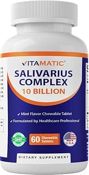 Vitamatic - Salivarius Complex 10 Billion Mint Flavored Chewable Tablets (60 Count) Chewable Probiotics for Oral Health on Amazon.ae - Price Tracker