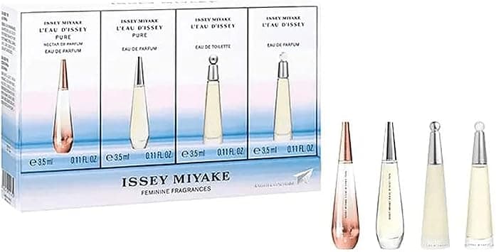 ISSEY MIYAKE 4 X 3.5mlL'eau D'issey Nectar Edp + pure Edp + l'eau D'issey Edt + l'eau D'issey Edp Set على Amazon.ae - متتبع الأسعار