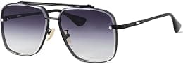 Gtand Fashion Oversized Square Aviator Gradient Sunglasses For Men Women Vintage Metal Sun Glasses 63mm - Best Deal Finder