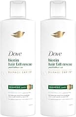 DOVE Shampoo, Hair Fall Rescue, 10x more hair saved from breakage*, 2 x 400ml - Best Deal Finder