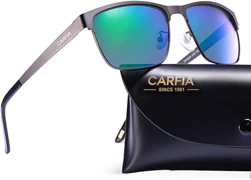 CARFIA Metal Mens Sunglasses Polarized UV400 Protection for Driving Fishing Hiking Golf CA5225 on Amazon.ae - Price Tracker