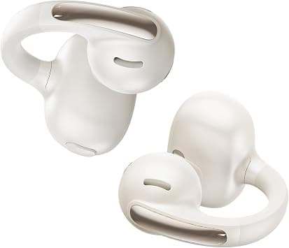Baseus Bowie MC1 Open Ear Headphones, Ear Clip with Impressive Sound, Adaptive Bass Amplification, Bluetooth 5.4, Noise Cancelling for Calls, IP57, 40H Battery, 5.2g Buds - Starlight White on Amazon.ae - Price Tracker