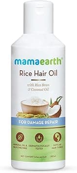 Mamaearth Rice Hair Oil with Rice Bran & Coconut Oil For Damaged, Dry and Frizzy Hair – 150ml on Amazon.ae - Price Tracker