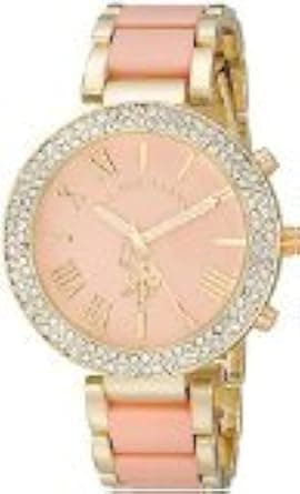 U.S. POLO ASSN. Women's Pink Dial Alloy Band Watch - USC40063 - Amazon.ae Price Tracker