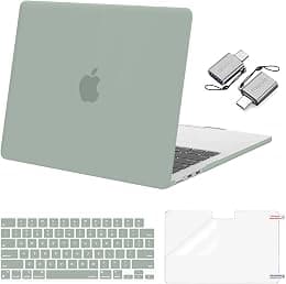 MOSISO Compatible with MacBook Air 13 inch Case 2025 2024 2023 2022 M4 A3240 M3 A3113 M2 A2681, Plastic Hard Shell&Keyboard Cover&Screen Film&Type C for MacBook Air 13.6 inch Case, Antique Green - Best Deal Finder