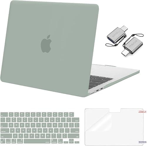 MOSISO Compatible with MacBook Air 13 inch Case 2025 2024 2023 2022 M4 A3240 M3 A3113 M2 A2681, Plastic Hard Shell&Keyboard Cover&Screen Film&Type C for MacBook Air 13.6 inch Case, Antique Green on Amazon.ae - Price Tracker