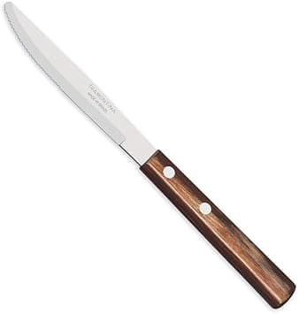 Tramontina Dessert Knife with Stainless Steel Blade and Treated Polywood Handle, Brown, 3" Model 21104493 على Amazon.ae - متتبع الأسعار