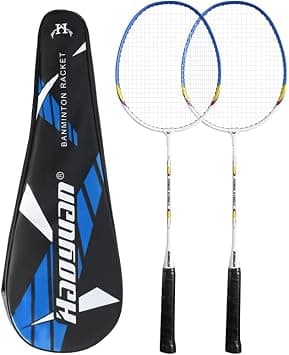 DAYONG Adult Badminton Rackets, Aluminum Badminton Racquet for Beginners, Lightweight Portable Badminton Set with 2 Rackets for Indoor Outdoor Badminton Training على Amazon.ae - متتبع الأسعار