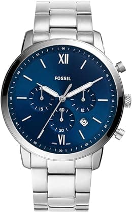 Fossil Men Chronograph Quartz Watch With Stainless Steel Strap Fs5792 - Best Deal Finder