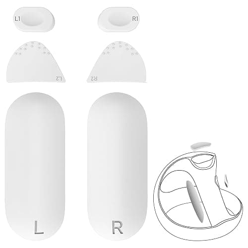 Geekria Anti-Slip Silicone Pad Compatible with Sony PSVR 2, PlayStation VR2 Grip Covers, Controller Handle Protector Sticker, Button Protection Pad Kit (White) on Amazon.ae - Price Tracker