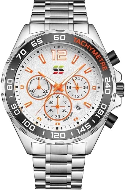Quartz Watches Mens Watches Silicone Top Brand Luxury Sports Chronograph Big Dial Quartz Watch Men on Amazon.sa - Price Tracker