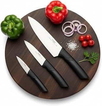 Prestige 3Pc Knife Set | Stainless Steel Blades Essential Kitchen Knives for Precision Cutting and Chopping Silver | PR48876 on Amazon.ae - Price Tracker