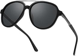 PUKCLAR Sunglasses for Men Polarized - Lightweight TR90 Frame - UV400 Protection - Spring Hinges for Driving and Outdoor Sports - متتبع أسعار Amazon.sa