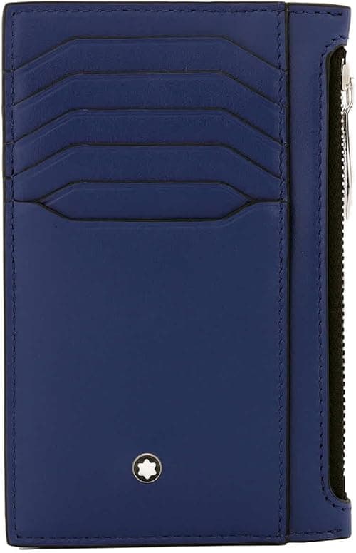Montblanc Meisterstück 129687 Case 8 cc with Zip Compartment Made of Leather in Blue 13.5 cm x 8.5 cm x 0.5 cm, Blue, Classic, Blue, Classic on Amazon.ae - Price Tracker