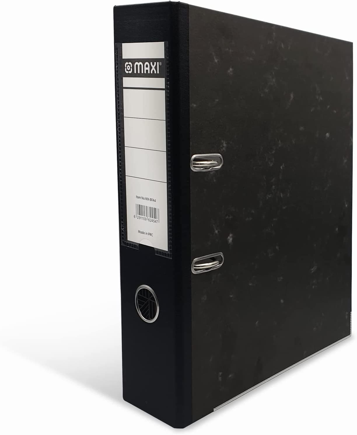 MAXI BF403 Lever Arch File F/S Broad Black,75mm wide spine holds up to 500 A4 sheets (80 gsm) with replaceable labels for easy Identification of contents BLACK on Amazon.ae - Price Tracker