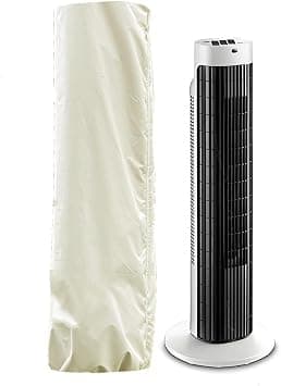 SUNSURE 13x42in Fan Cover Waterproof & Dustproof Tower Fan Covers Indoor Funiture Sets Protection for Indoor Outdoor Standing Fans (beige) على Amazon.ae - متتبع الأسعار
