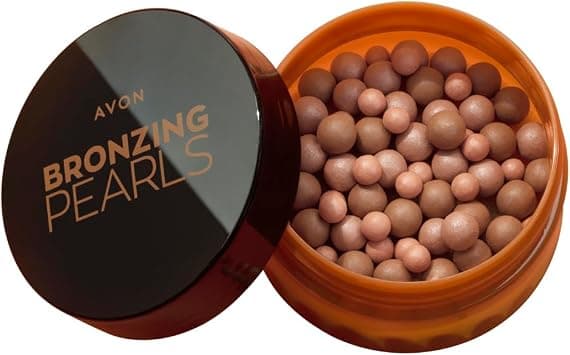 Avon Bronzing Pearls - Warm Glow, Multi-Shade Pearls with Mineral Pigments for a Buildable Multi-Dimensional Sun-Kissed Glow, Suitable for All Skin Tones, Cruelty-Free Face Bronzer, 28g - Best Deal Finder