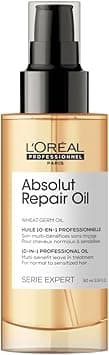 L’Oréal Professionnel | Absolut Repair Oil multi-benefit leave in treatment | For dry and damaged hair | | Repairs & Hydrates Dry, Damaged Hair | With Protein and Gold Quinoa | SERIE EXPERT | 90ml on Amazon.ae - Price Tracker