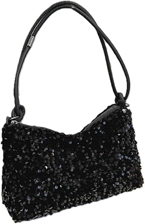 Black Party Shoulder Bag for Women – Fashion Crossbody Handbag with Sequins, Single Strap Trendy Purse for Parties, Weddings, and Daily Use, Stylish Carry-On Evening Bag on Amazon.ae - Price Tracker