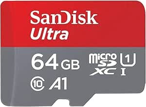 SanDisk Ultra 64 GB microSDXC Speicherkarte + SD-Adapter mit A1 App-Leistung bis zu 140 MB/s, Klasse 10, U1 on Amazon.ae - Price Tracker