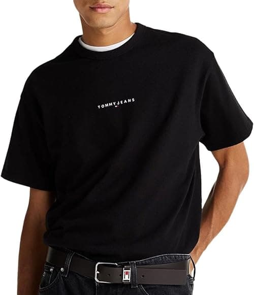 Tommy Hilfiger Mens TJM RLX LINEAR LOGO TEE EXT Tee on Amazon.ae - Price Tracker