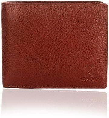 K London Sheffield Grind Handmade Genuine Leather Men's Wallet Brown-539_BRN on Amazon.ae - Price Tracker