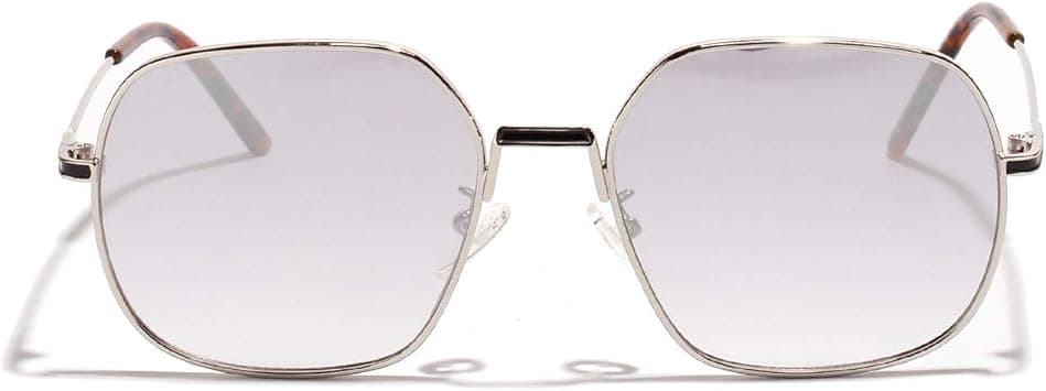 Multicolored Literary Fashion Sunglasses Alloy Frame Modified Face Sunglasses for Women (Color : Silver) on Amazon.ae - Price Tracker