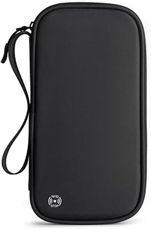 TERRIFI Family Passport Holder Travel Wallet, RFID Blocking Travel Document Organiser Passport Cover, Ideal for Keeping Your Passport, ID Cards, Flight Tickets, and Money Safe and Secure, Black on Amazon.ae - Price Tracker