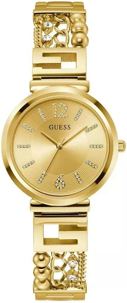 GUESS Gold-Tone Mixed Chain Analog Watch on Amazon.ae - Price Tracker