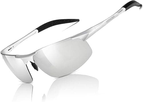 Mens Sports Polarized Sunglasses Driving Metal Frame UV Protection Sunglasses For Men 8177 على Amazon.ae - متتبع الأسعار