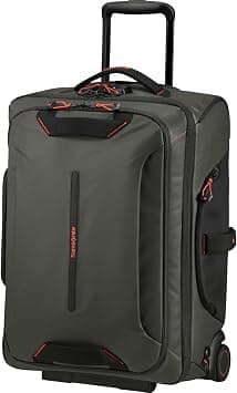 Samsonite Paradiver Wheeled Duffle Bag 55 cm / 20 inch, Ivory|Reflective Pattern|TSA Lock|ID Tag|Spacious Interior|Water Repellent Material|RPET - 5 Years International Warranty on Amazon - Best Deal Finder